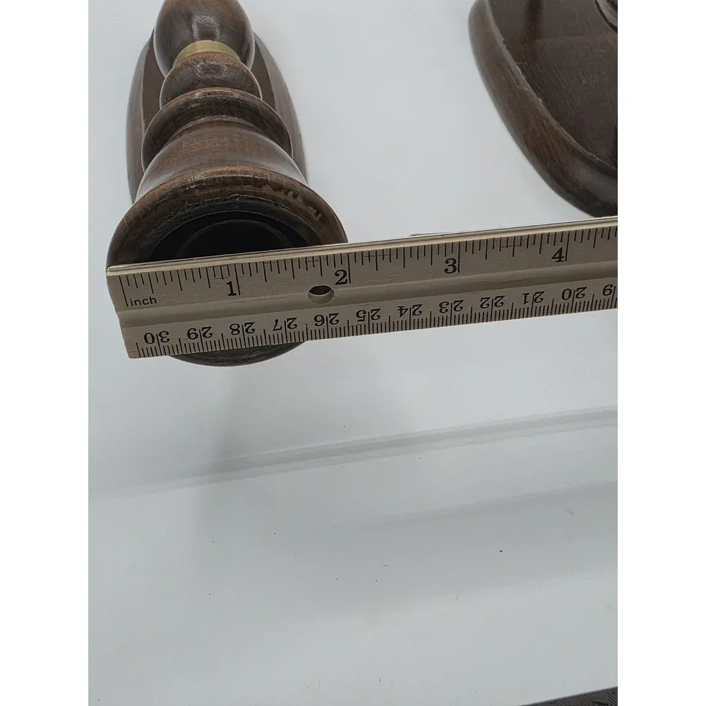 Pair Of Vintage Wooden Wall Mounted  Tappered Candlestick Holders